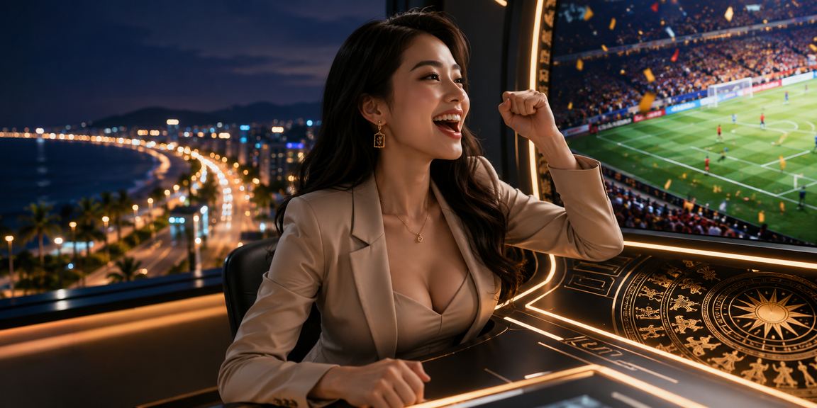 Người chơi tại Phan Thiết đặt cược esports trên điện thoại di động bên bờ biển